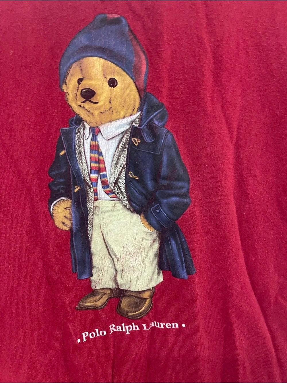 vintage red Polo Sport Ralph Lauren T-shirt featuring a classic graphic